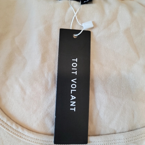 NEW TOIT VOLANT Deep Scoop Nude Bodysuit size Medium - Picture 16 of 17